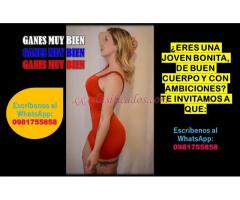 CHICA BONITA TE INVITAMOS A GANAR BIEN Y A RELACIONARTE CON HOMBRES INFLUYENTES