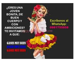 ¿ERES BONITA, JOVEN Y CON AMBICIONES? TE ESTAMOS BUSCANDO