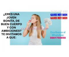 TRABAJO FIJO, ELEGANTE Y BIEN PAGADO PARA CHICAS BONITAS