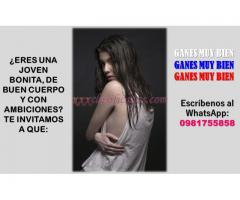 LAS CHICAS BONITAS Y CULTAS GANAN MUY BIEN EN ESTA AGENCIA