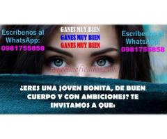 ¿Eres bonita, joven y ambiciosa? Esta oportunidad es para ti ????