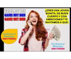 Ingresos altos con total discreción y respeto